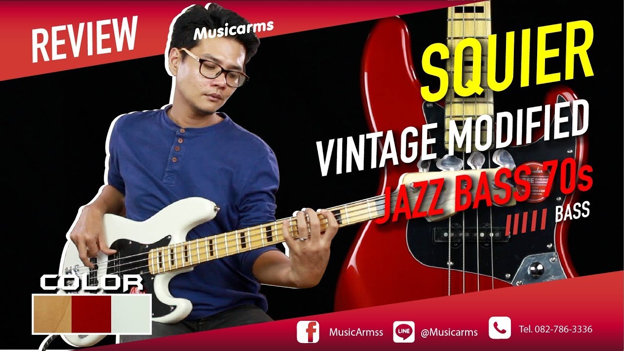 Squier Vintage Modified Jazz Bass '70s l เบสเสียงย้อนยุค 70