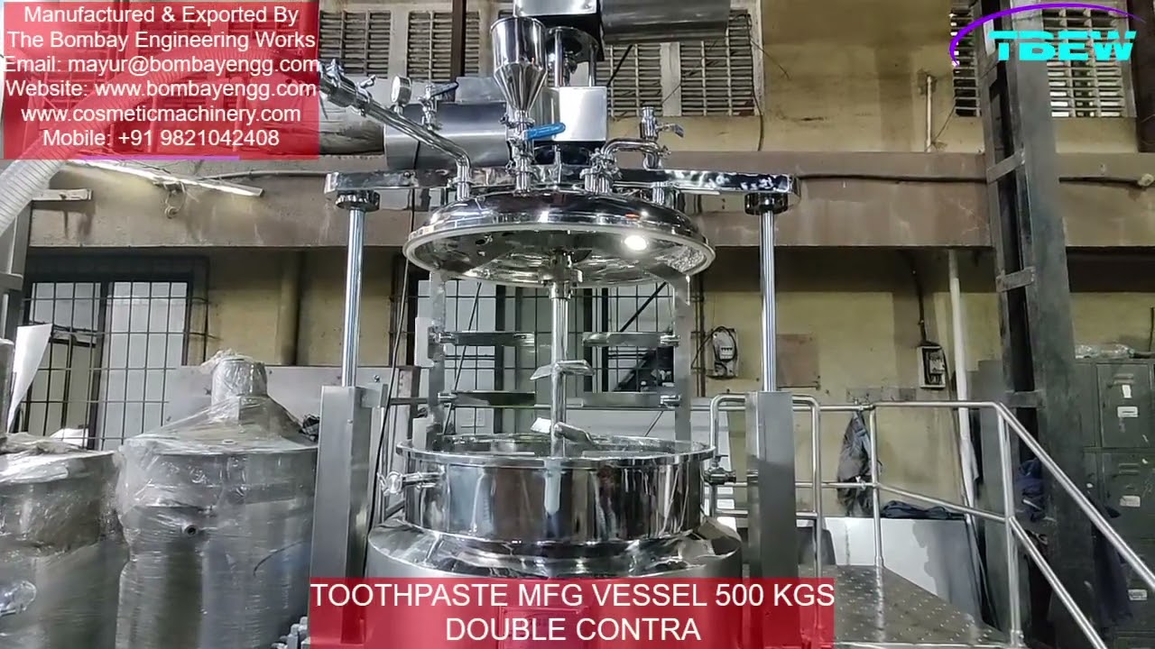 Toothpaste Manufacturing Plant / Double Contra Mixer