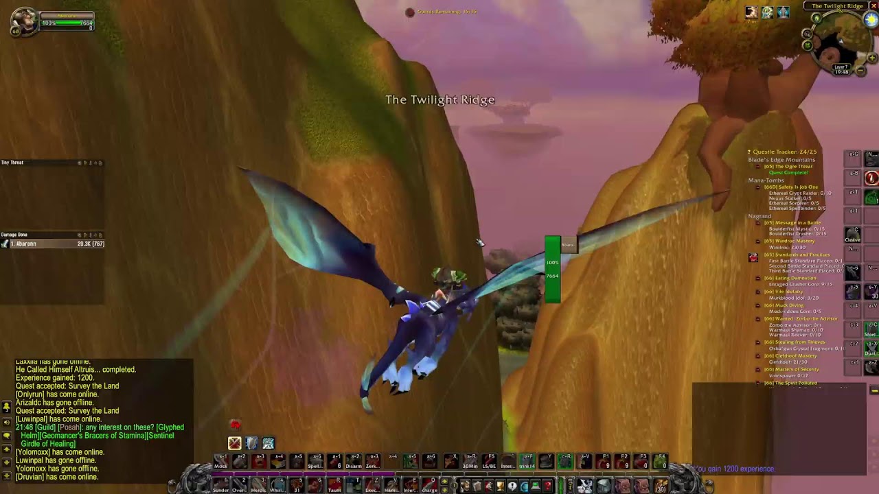 WoW TBC Hardcore #32 - Warrior - lvl 66 - Both Warriors