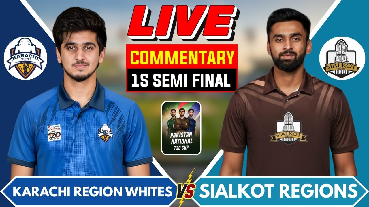 🔴Live: Sialkot vs Karachi White 1st Semi Final | National T20 Cup 2026 | Live Score I KARW vs SLK