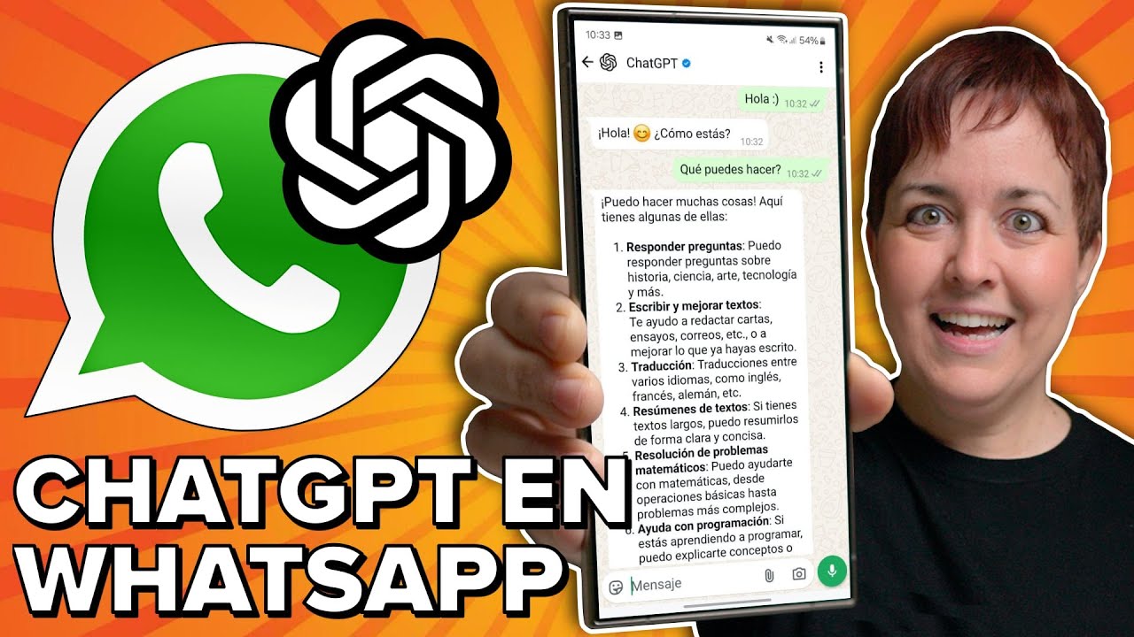 Usa ChatGPT en WhatsApp GRATIS!! SIN registro ni bajar APPS