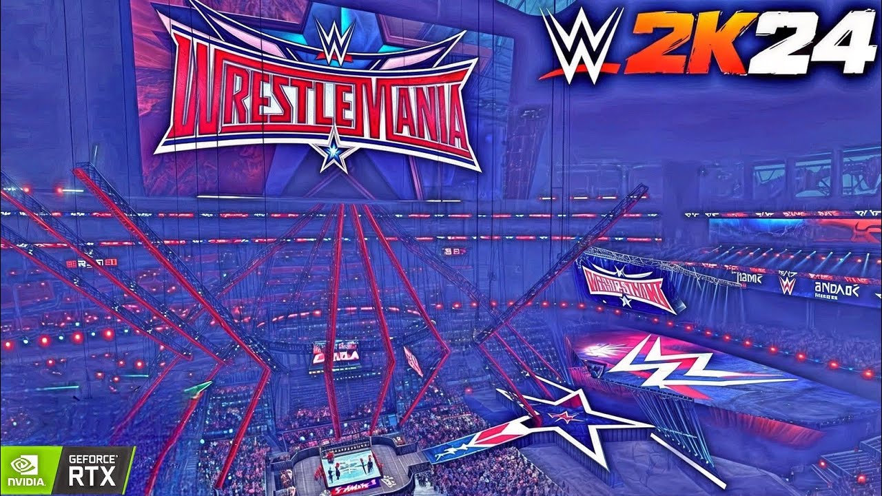 WrestleMania 32 Modded Arena Showcase With RTX ENTRANCES | WWE 2K24