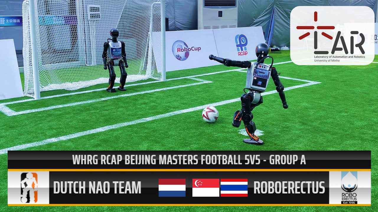 Dutch Nao Team vs RoboErectus | World Humanoid Robot Games Football 5 vs 5 | Group A Game 2