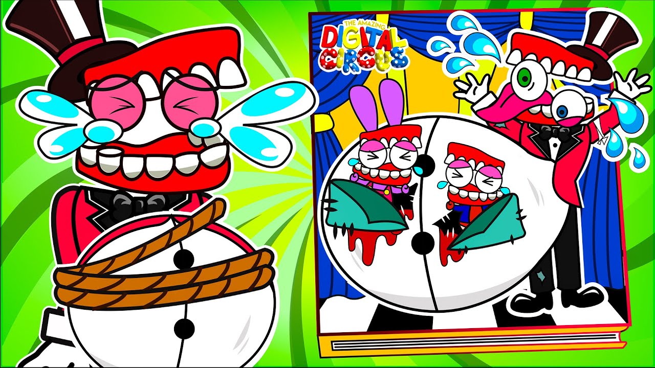 [🐾paper diy🐾] Rescued Caine Pregnant With Many Teeth Babies | Amazing Digital Circus Story Book