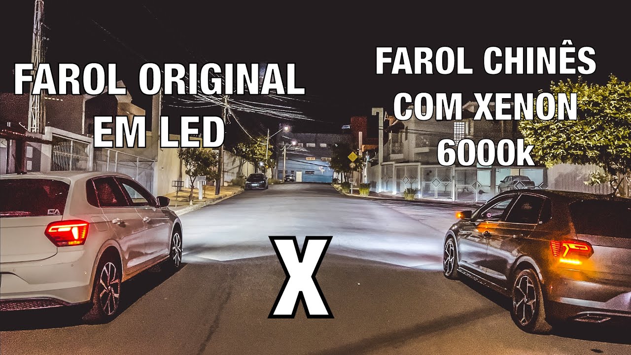 FAROL CHINES POLO R X FAROL POLO GTS - USAR XENON OU LED NO PROJETOR?