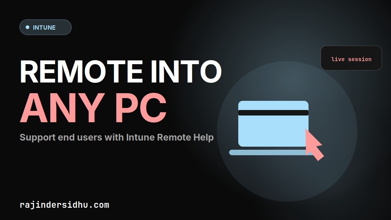 Remote support for Windows devices using Intune Remote Help