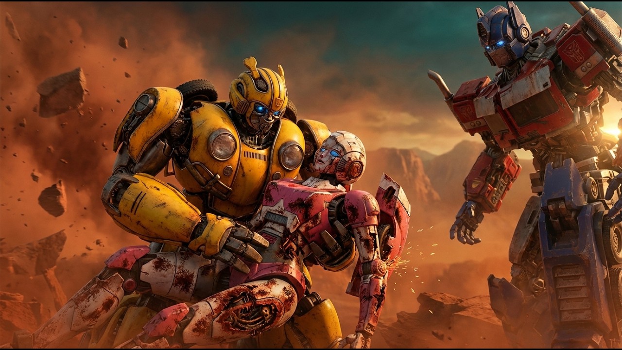 Optimus Prime & Bumblebee Restoring Abandoned Arcee (Found on Mars): 1500 Hours in 17 Minutes | ASMR