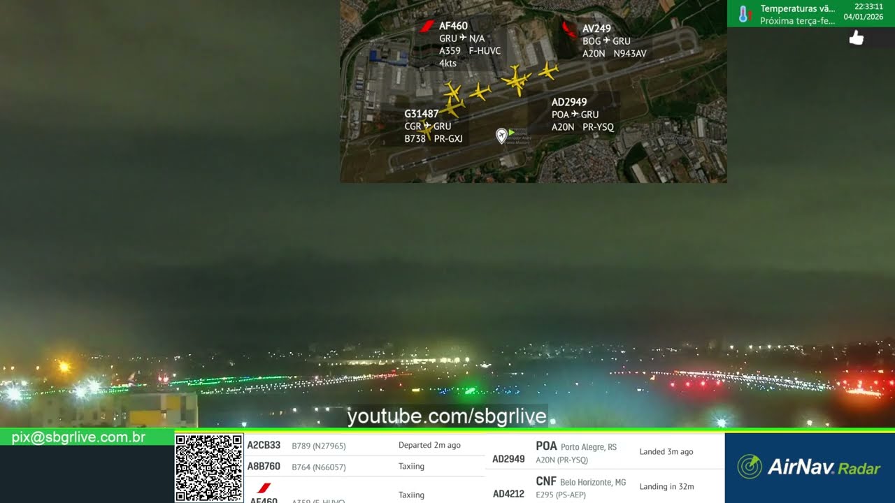 Live transmitida em 04/01/2026 noite