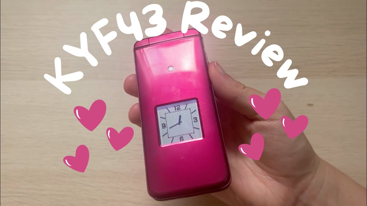 Hot Pink (KYF34) Japanese Flip Phone Review (Timestamps in description)