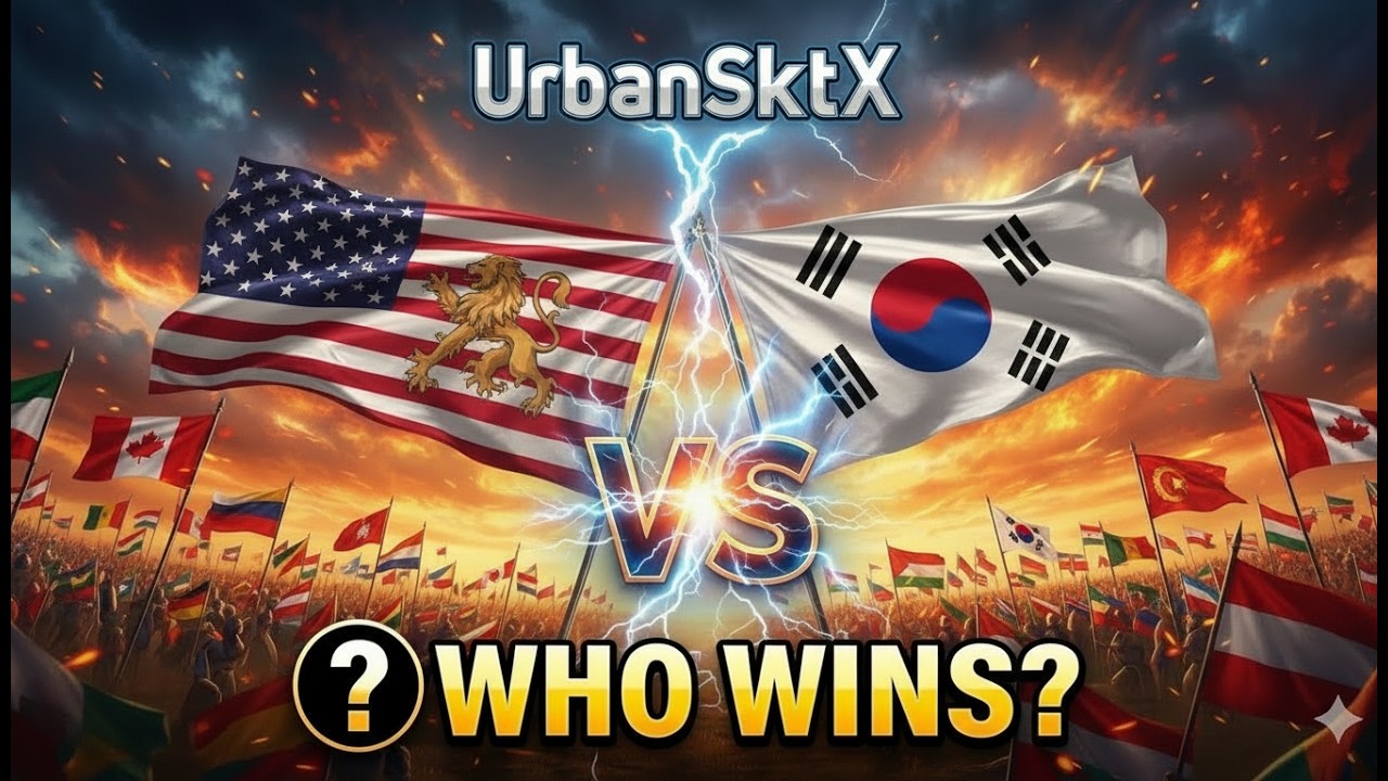 Epic Flag Clash: 11 Countries Battle – Which Country Will Win? 🌍🔥 | Live Flag Battle Game #urbansk8x