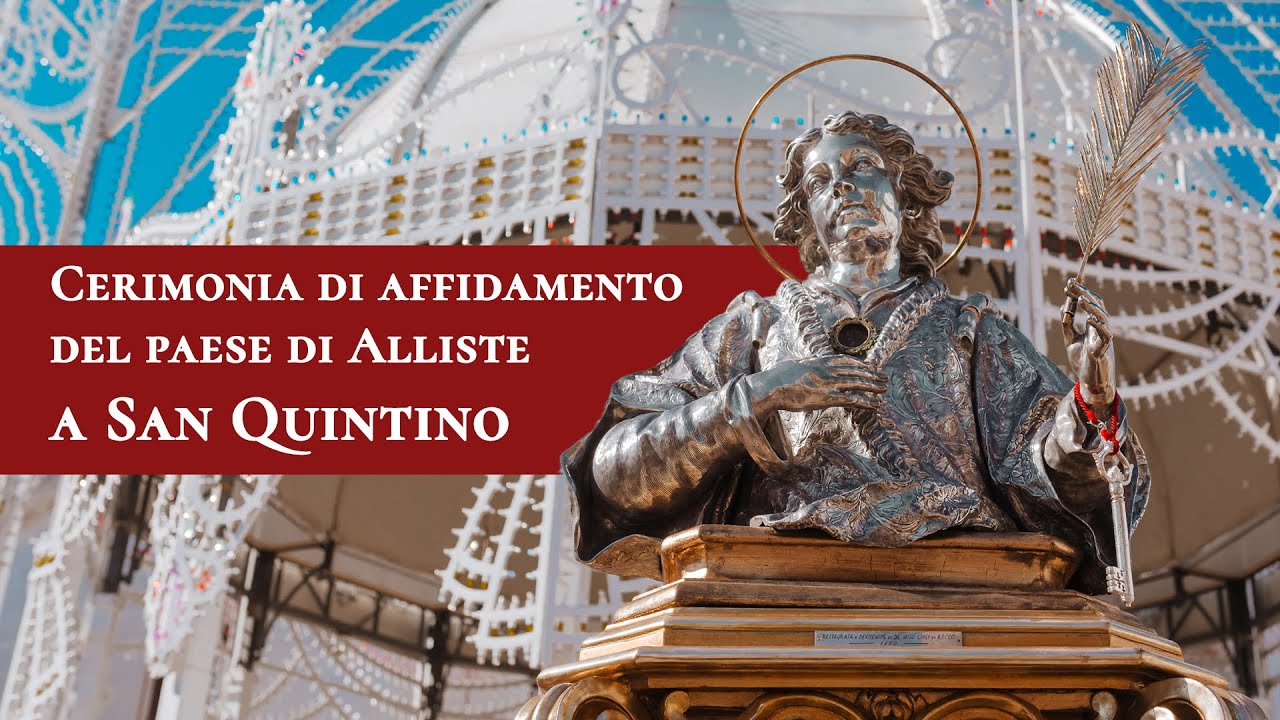 Cerimonia di affidamento del paese di Alliste a San Quintino