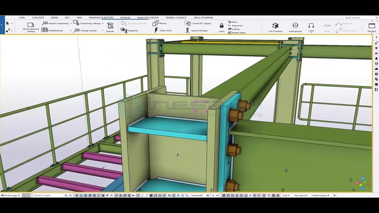 Modelado y Detallado de Estructuras de Acero con Tekla Structures
