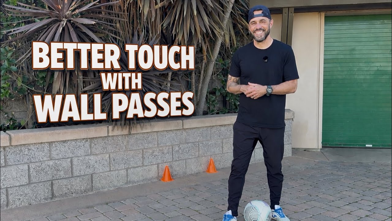 Better touch with Wall passes. #soccer #futbol #coach 