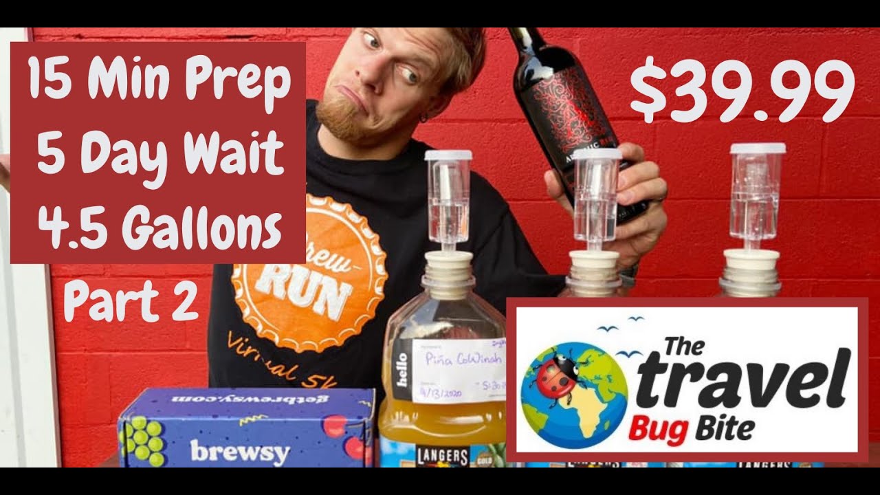 Get Brewsy: Wine Making Kit - 15 Minute Prep & 5 Day Fermentation: Part 2