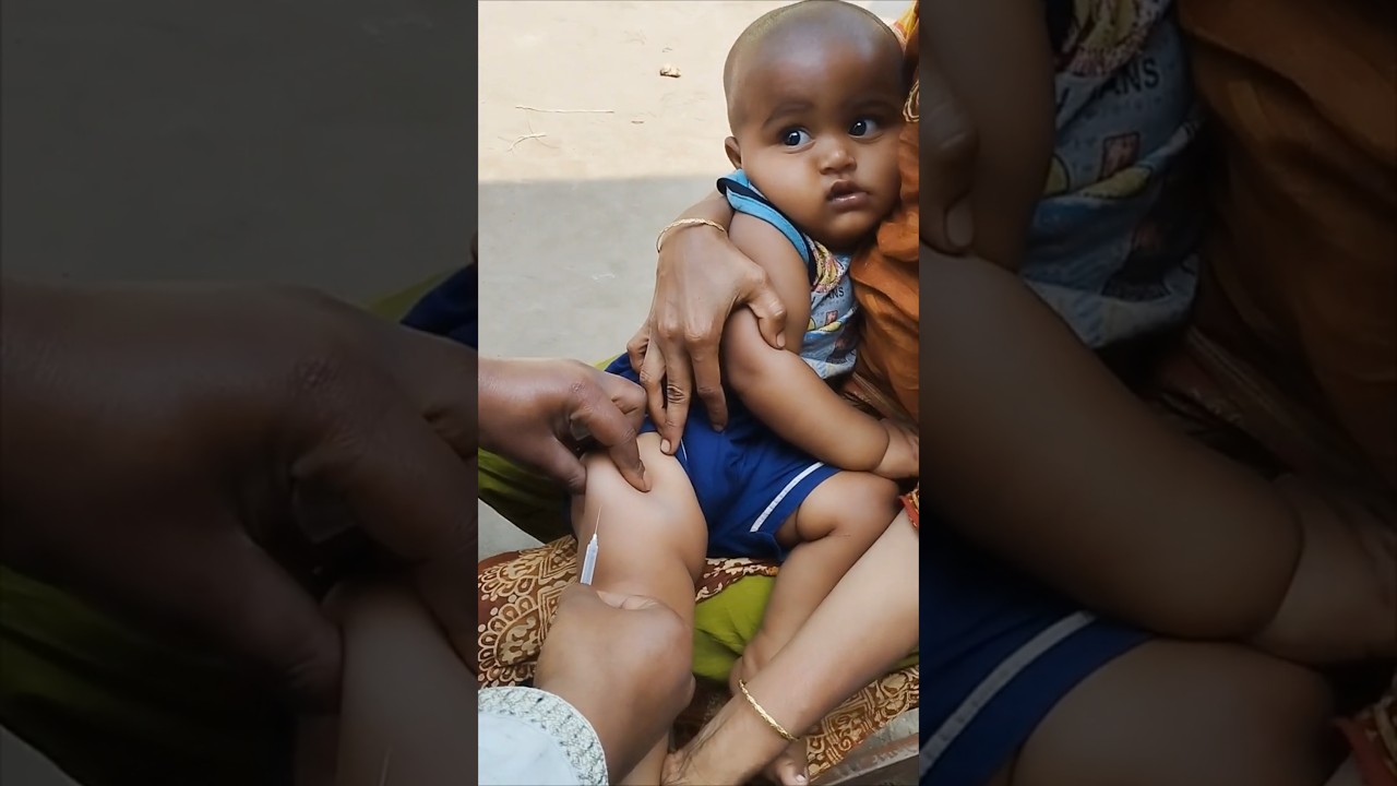 Baby vaccination moment #cute #trending #baby #injection #youtubeshorts #healthyshorts86