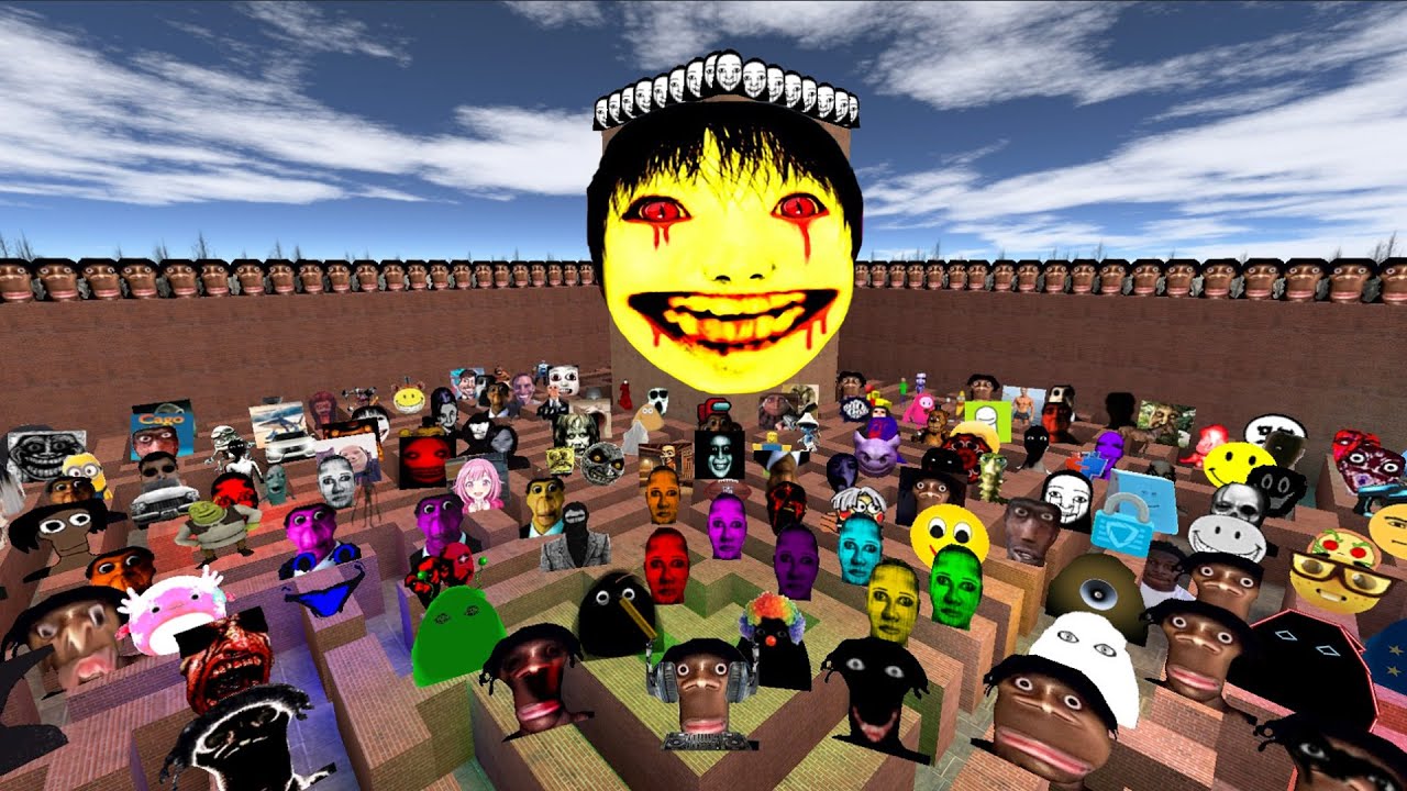 Too Much Nico Nextbots and Nextbots in the Maze | GmodMinions