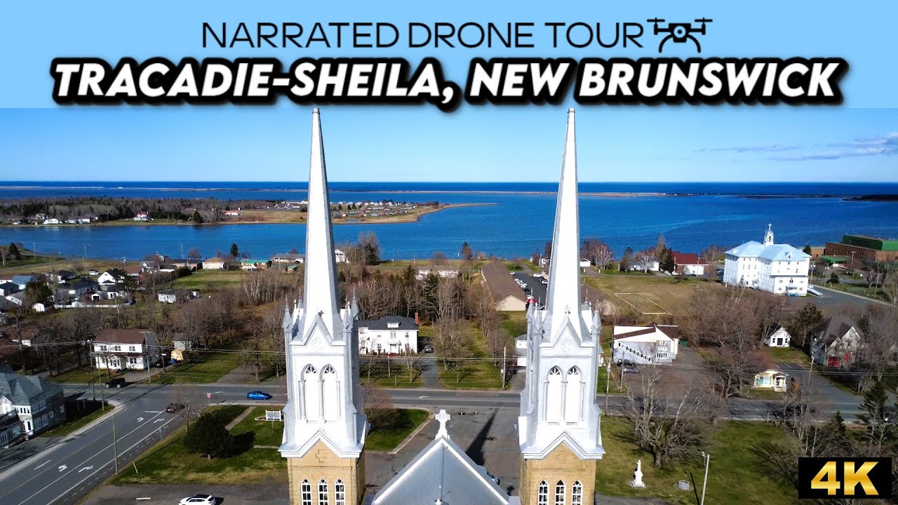 🛩️ Tracadie-Sheila, New Brunswick  🏖️🌲 4K Drone