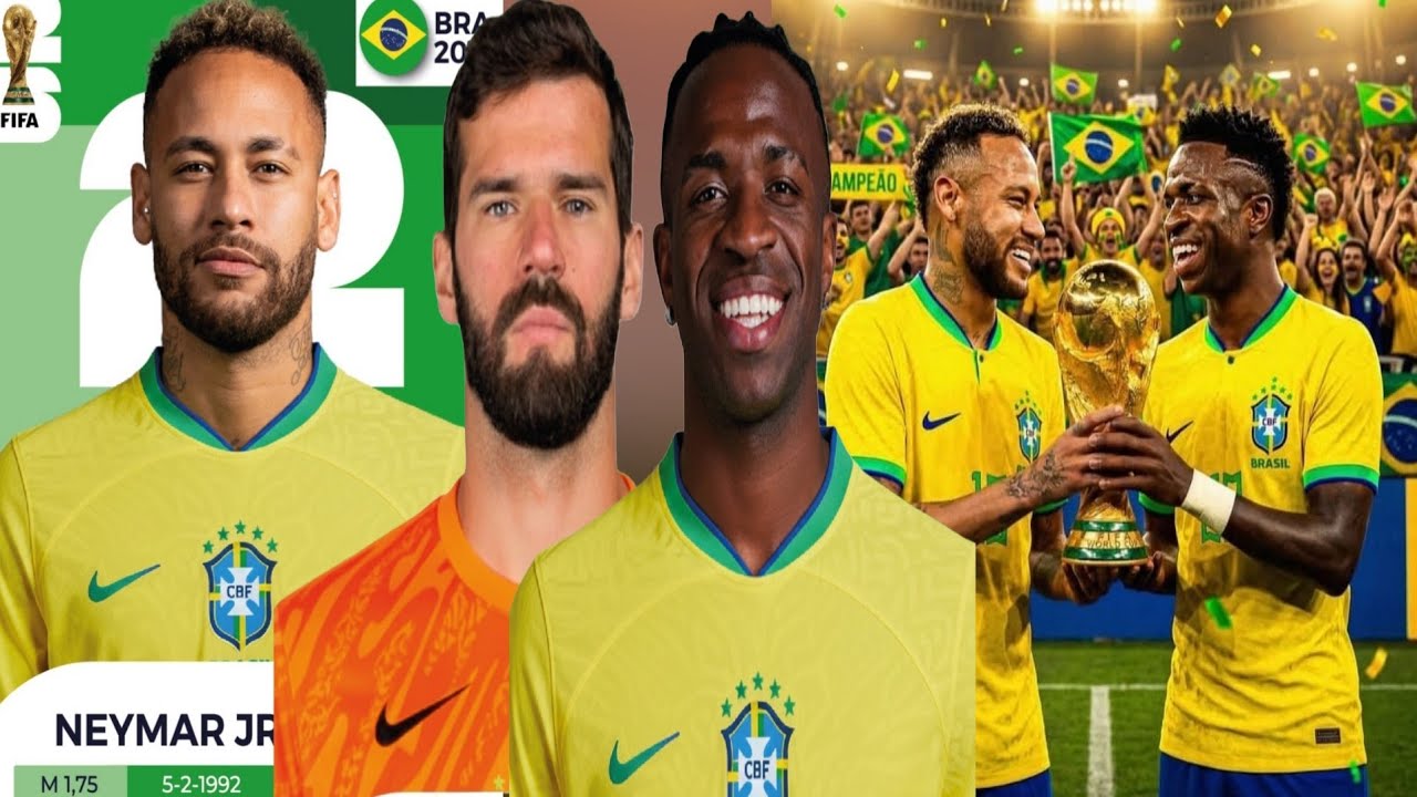 Neymar vinicius  alisson media bresilyen yo fe gwo deklasyon sou ekip la pou mondyal klike poun pale