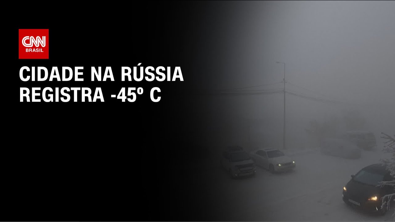 Clima extremo: Term&ocirc;metro em cidade na R&uacute;ssia registra -45&ordm; C