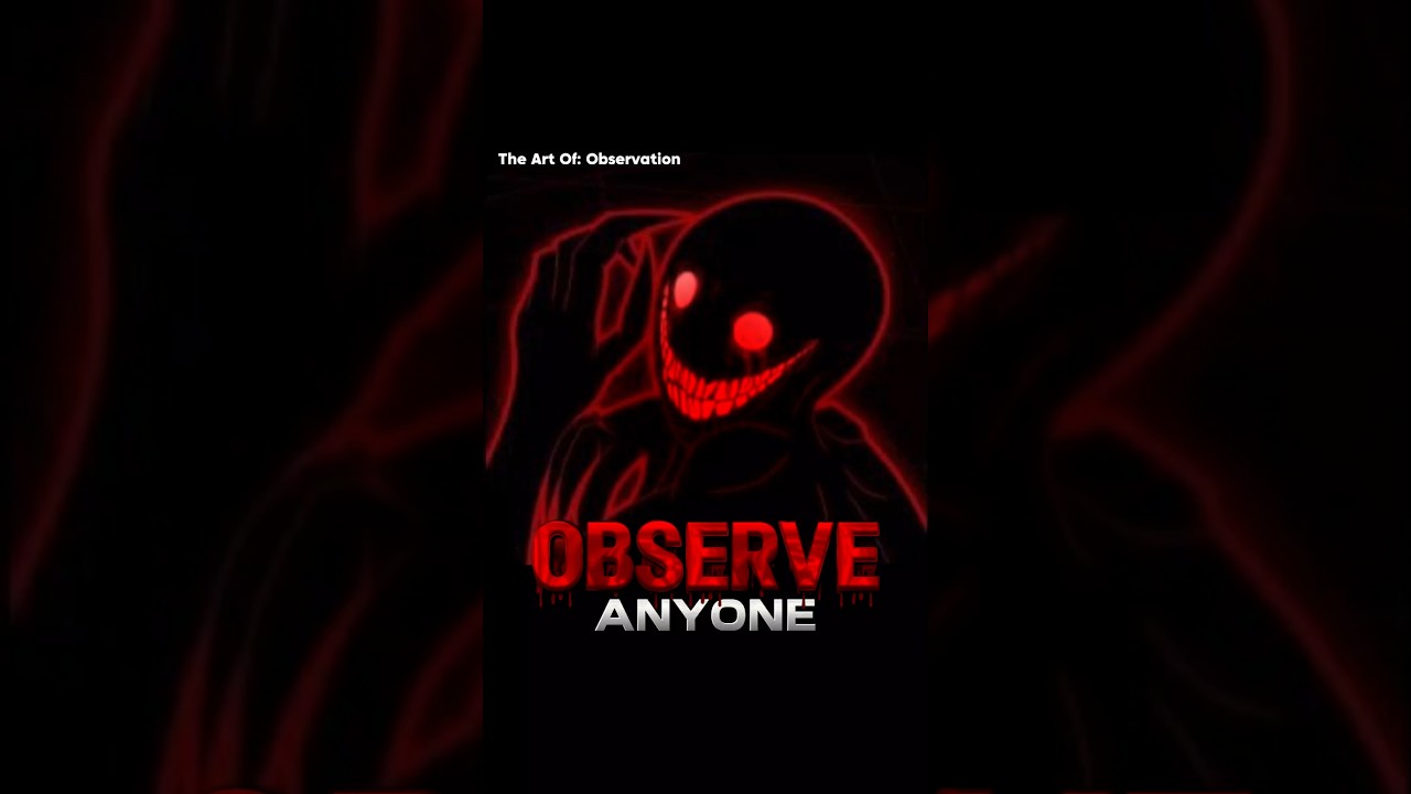 How to Observe Anyone 💀 | Dark Psychology tricks #darkpsychology #psychology #mindreading