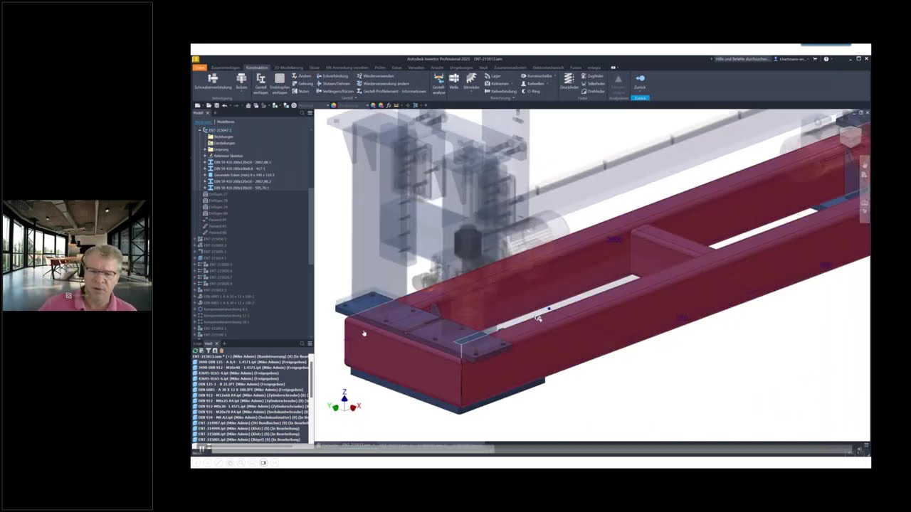 Konstruktionsassitenten und Berechnungswerkzeuge in Inventor