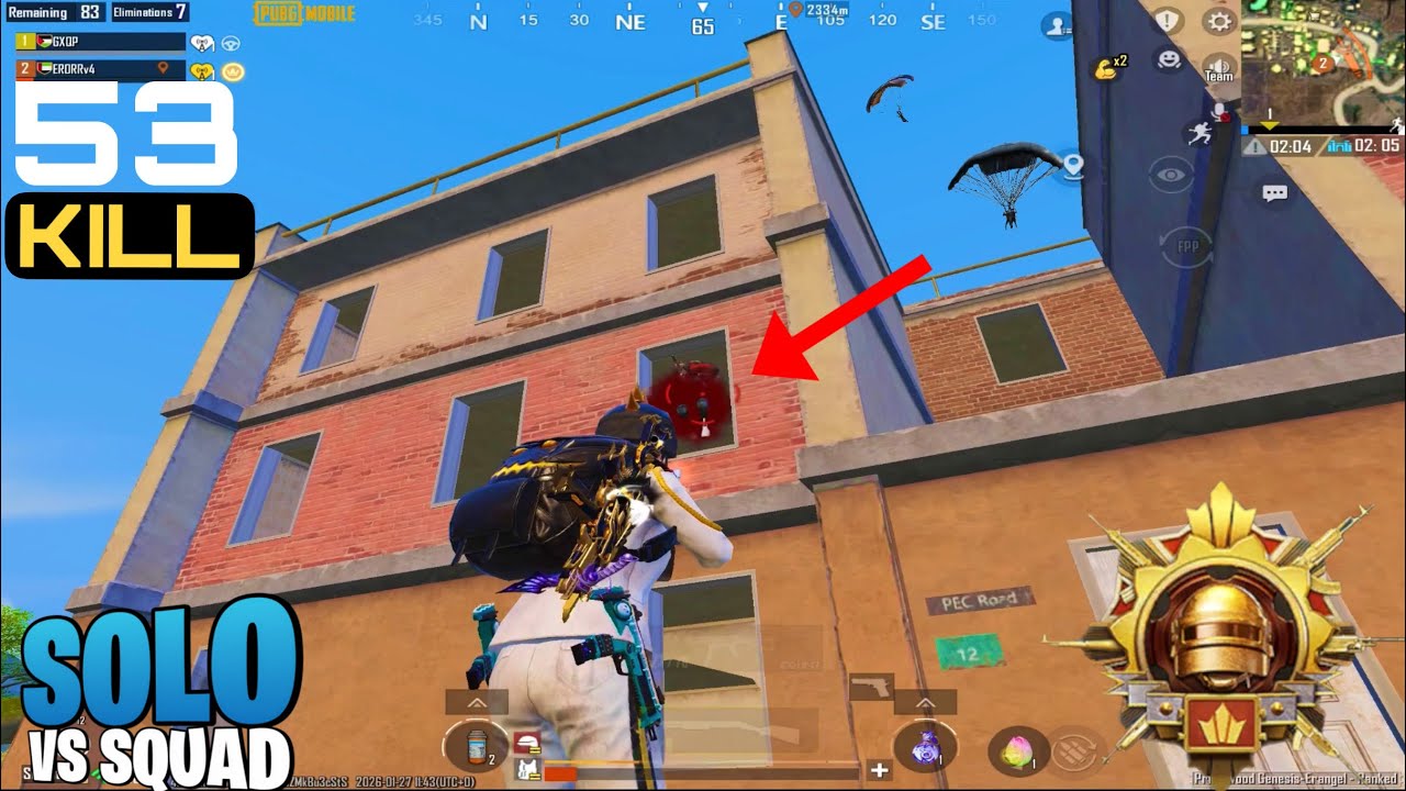 عودة ملك سكول 🥶 53 كيل ببجي 😍 ببجي موبايل | PUBG MOBILE 