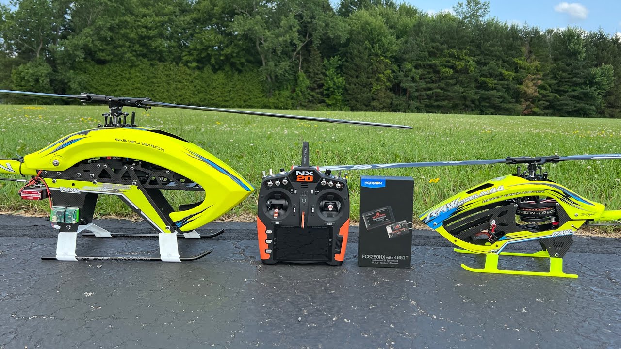 Система Spektrum 6250HX Flybarless установлена ​​на RAW 420 и 580 Кена.