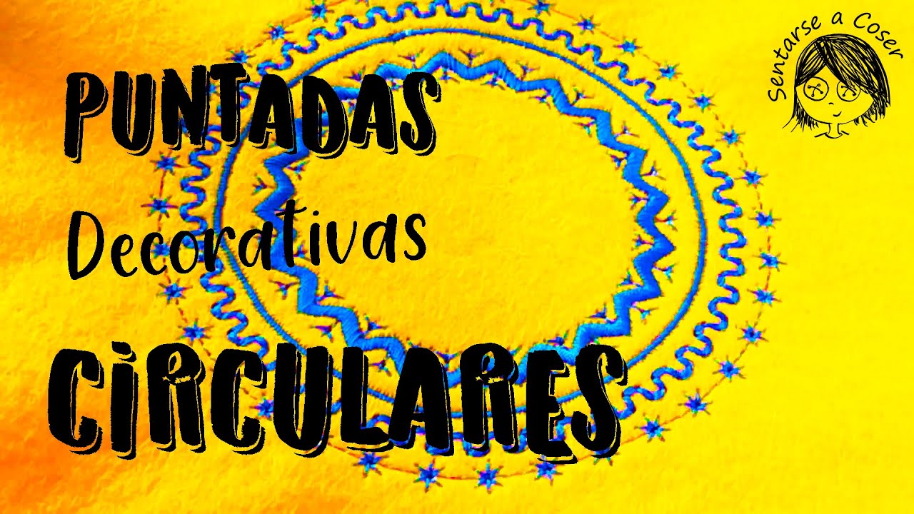 TUTORIAL: 🌌Cómo hacer PUNTADAS DECORATIVAS CIRCULARES sin accesorios
