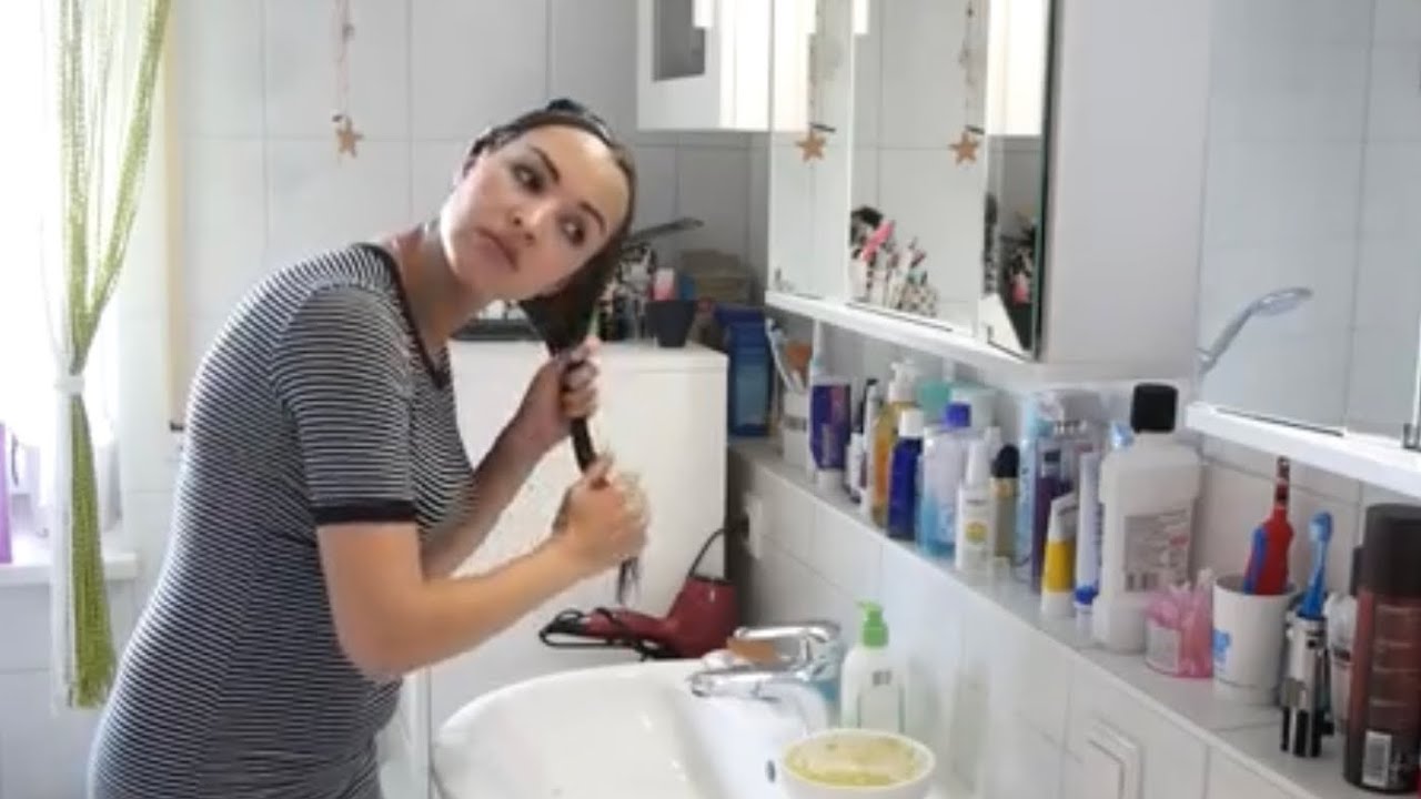 فطور وعناية بالحمل😉وصفة خطيرة لترطيب الشعر الجاف والمحروق🤗إزالة البقع الداكنة من الوجه 👍