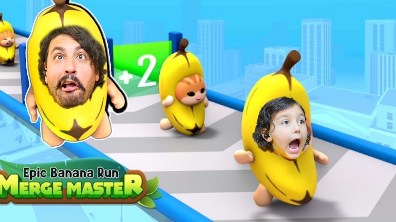 DÜNYANIN EN BÜYÜK MUZ ORDUSUNU KURDUK 😄 Epic Banana Run Merge Master