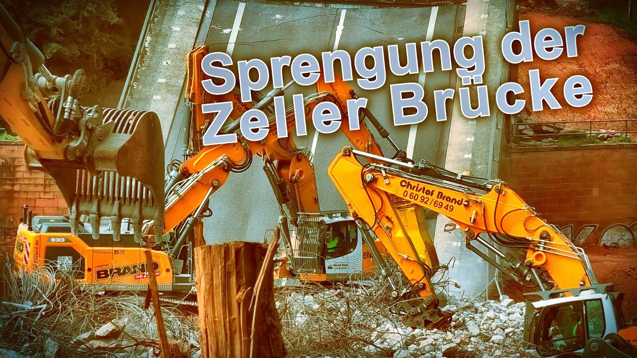 Sprengung der Zeller Brücke