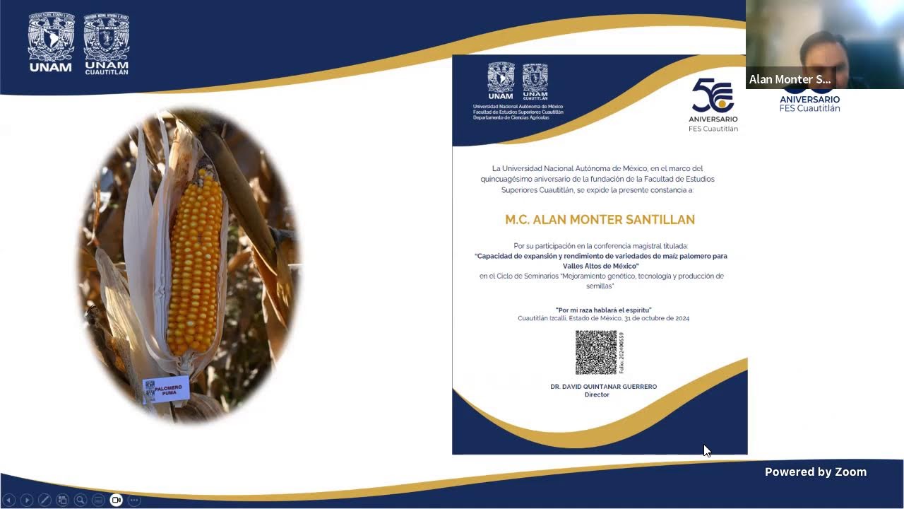 Ciclo de seminarios 2024:  Mejoramiento genético, tecnología y producción de semillas 3.
