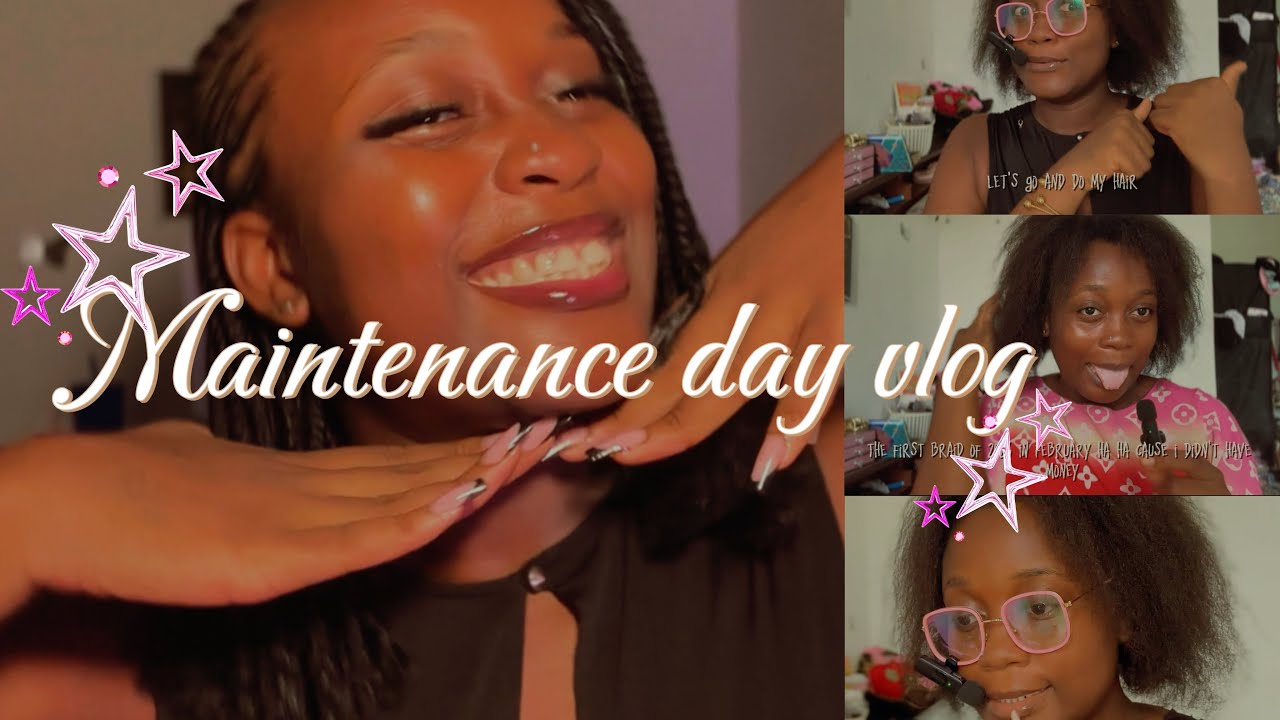 MAINTENANCE DAY VLOG || DIY NAILS AND LASHES ☁️🌸🌷