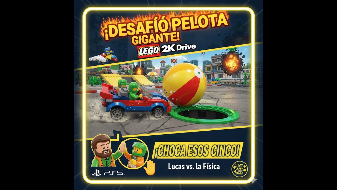 Jugando con papá LEGO 2K Drive