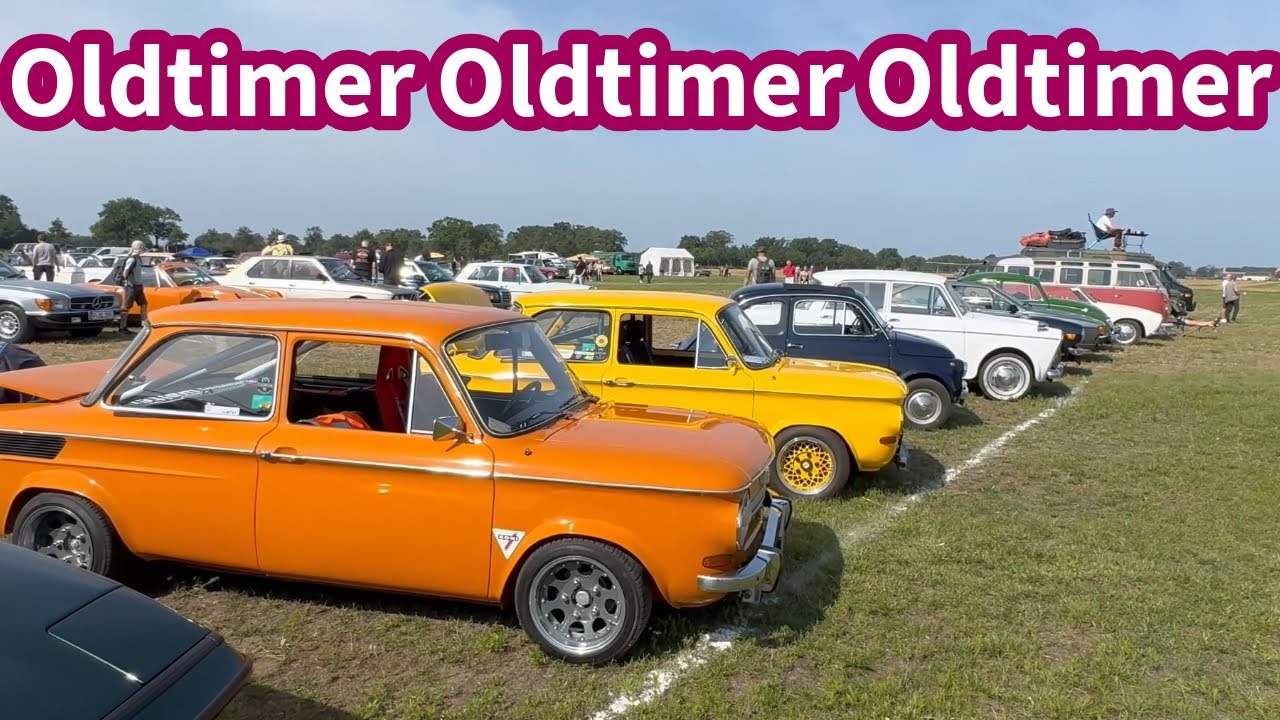 🚙Oldtimer-Treffen am Flugplatz Bienenfarm  bei Berlin – Klassiker Straßenfahrzeuge