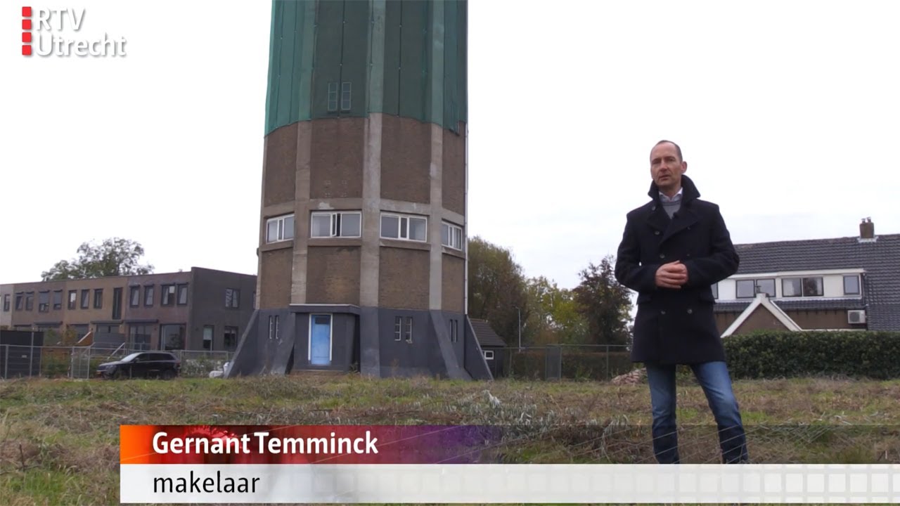 RTV Utrecht | Verkoop watertoren Leerdam | De Landerije Makelaars | Erfgoedmakelaar Gernant Temminck