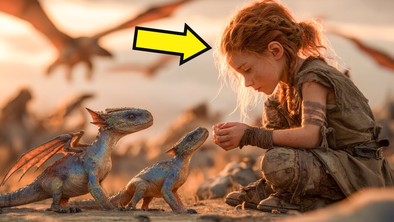 Orphan Girl Fed Two Starving Dragon Cubs—Week Later, Entire Dragon Army Came to Adopt Her