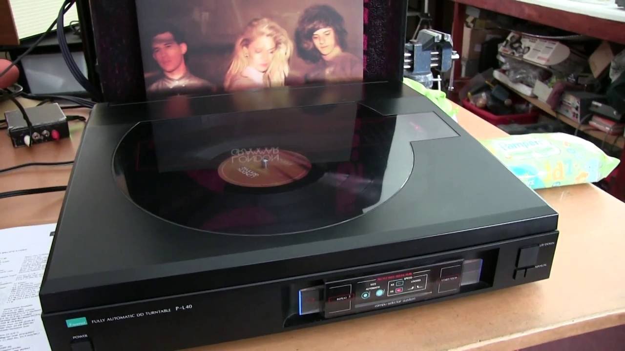 Sansui P-L40 Vinyl Record Player. Linear tracking. Service and Test.