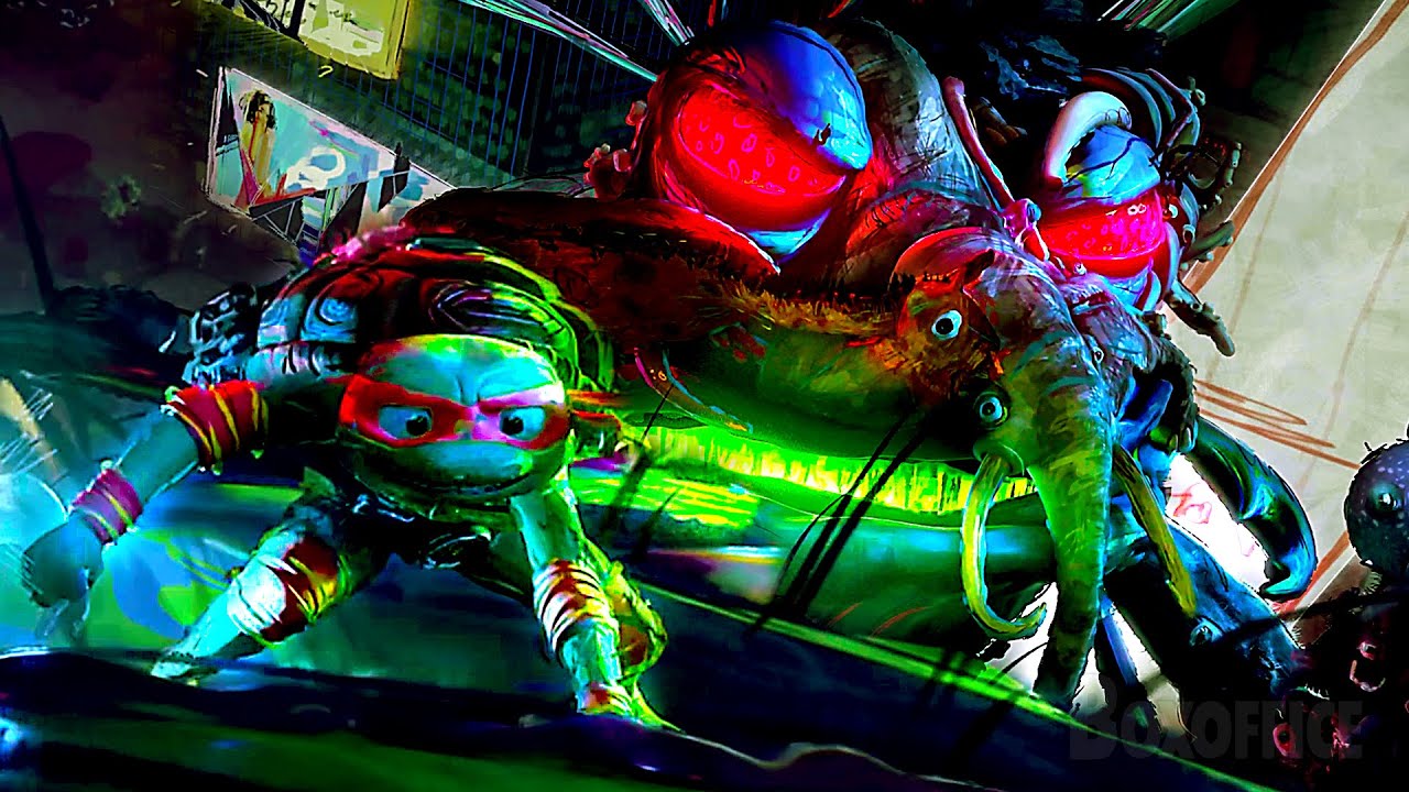 TMNT x Superfly | Cena da luta final | As Tartarugas Ninja: Caos Mutante | Clipe