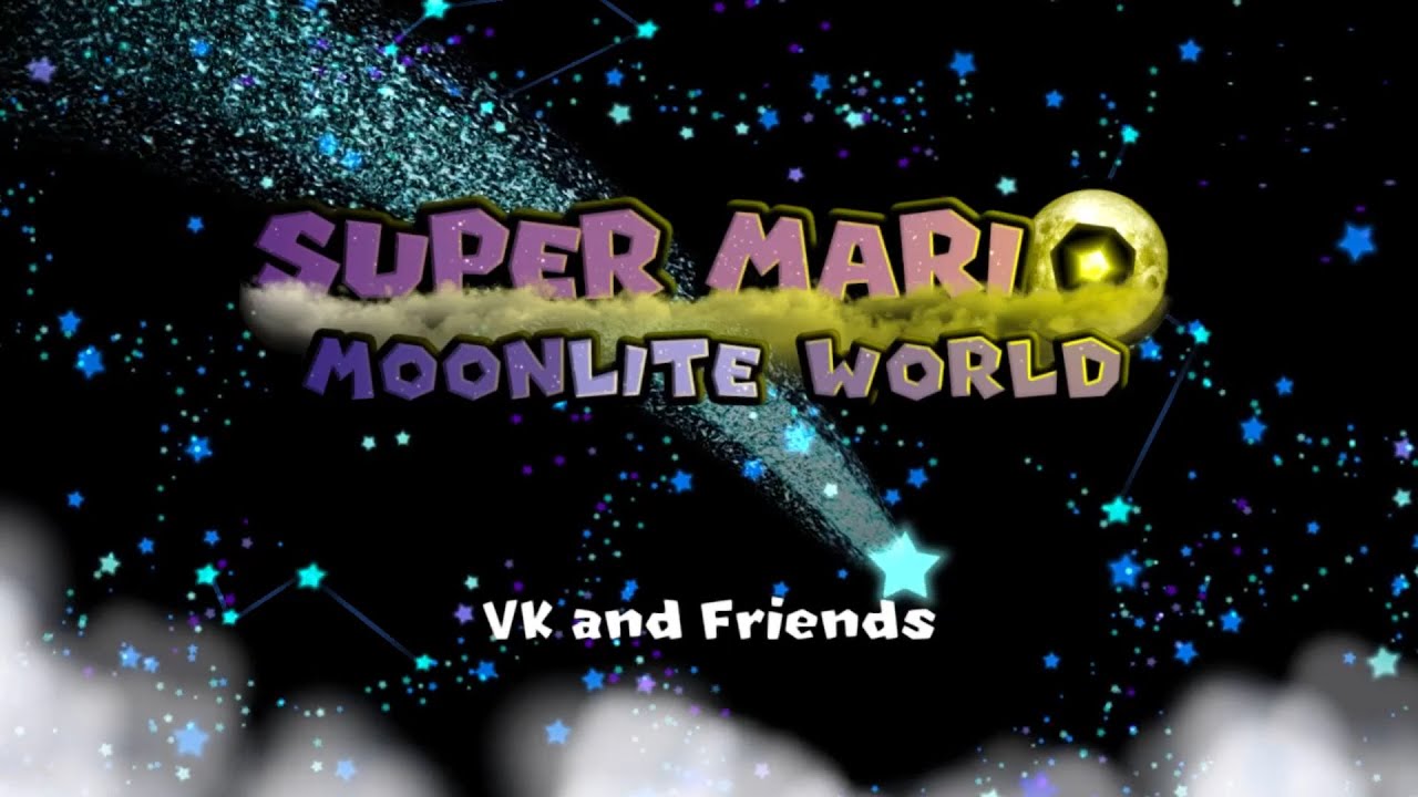 Super Mario Moonlite Worldをやってみる1 (NSMBU Hack Playthrough Part1)