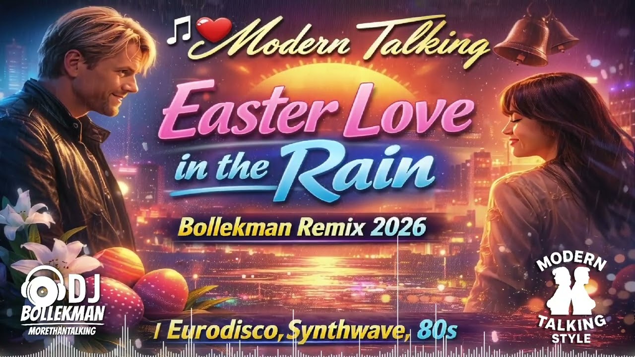 🎵❤️ Modern Talking - Easter Love in the Rain (Bollekman Remix 2026) | Eurodisco, Synthwave, 80s