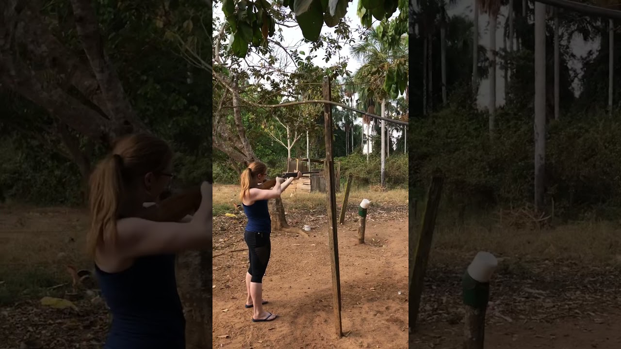 A espingarda explodiu! #gunfail #shorts