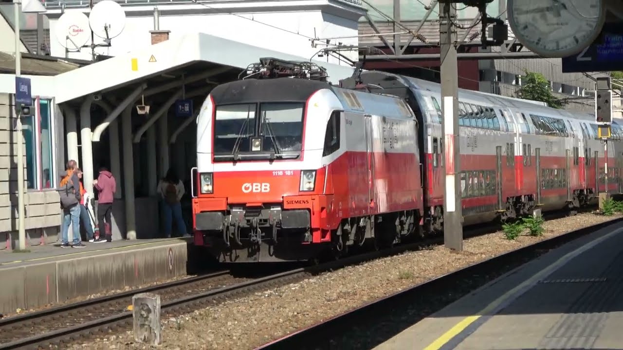 Bahnverkehr in Wien Liesing | ÖBB 4020 | ÖBB 1144 | ÖBB Railjet | ÖBB Cityshuttle | ÖBB Cityjet