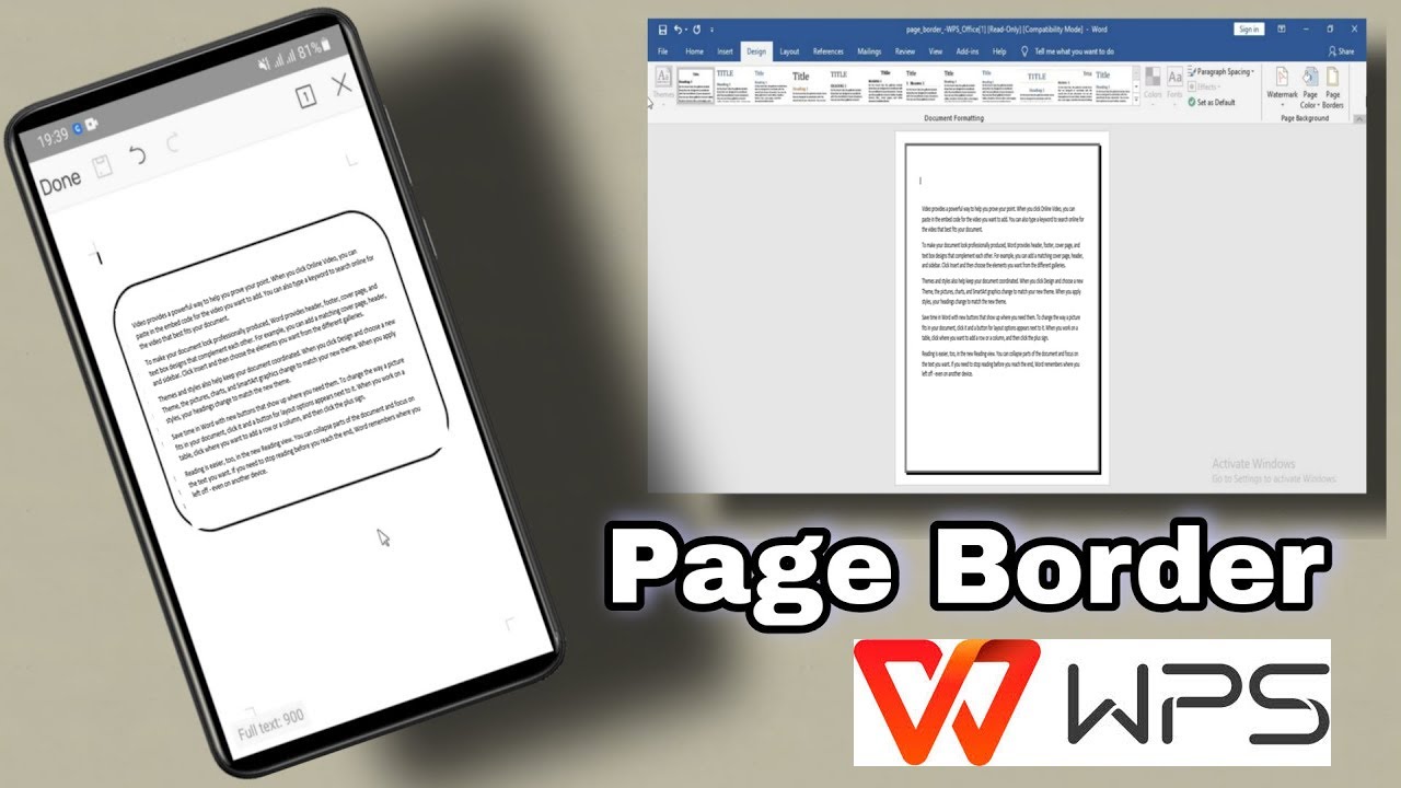 Page Borders in WPS Office word in Hindi and Urdu | WPS Office Tutorial @LearnwithSaba