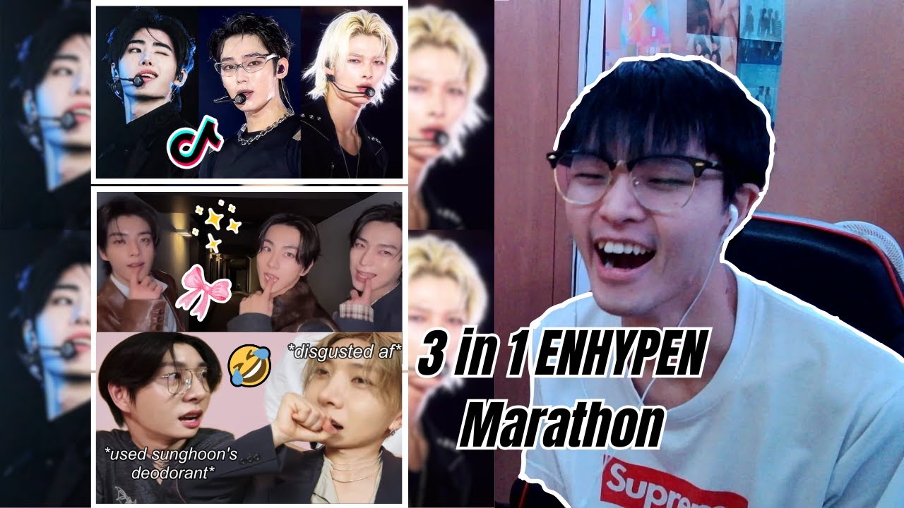 reaction to ENHYPEN TikTok edits, MEMES, and funny moments