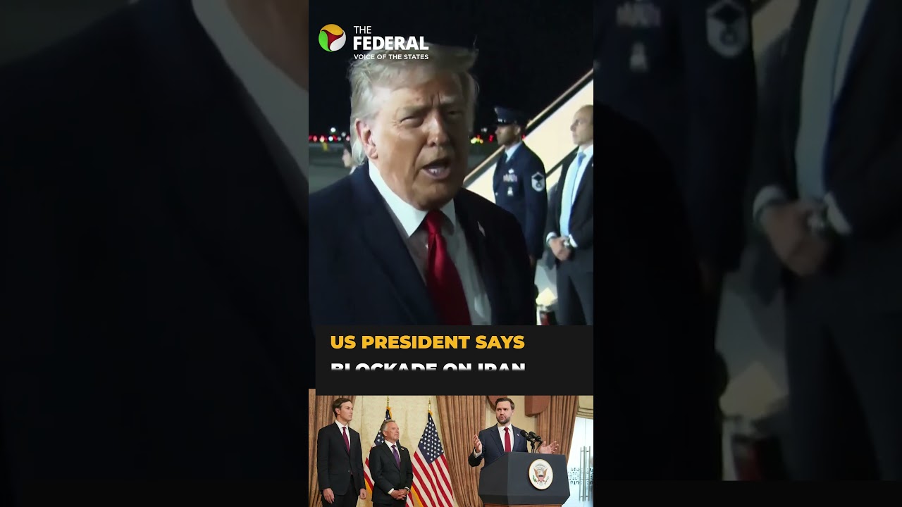 Trump claims progress in Iran talks, says blockade still in force | #shorts