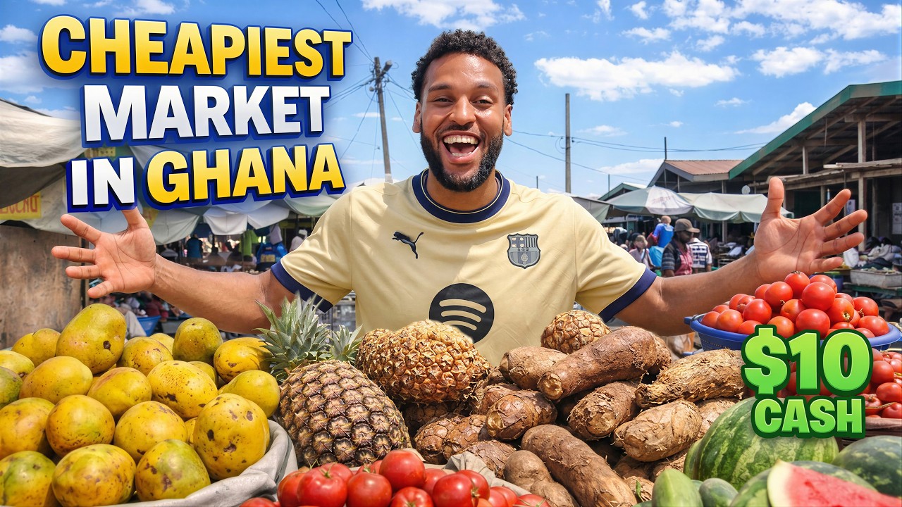 Я провел день на рынке Агбогблоши в Гане 🇬🇭 | Самый деловой рынок Африки.