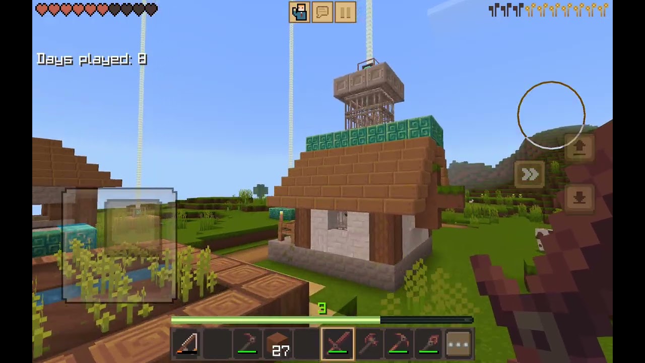 A day in crafting and building 🏢🏢🏫🏫