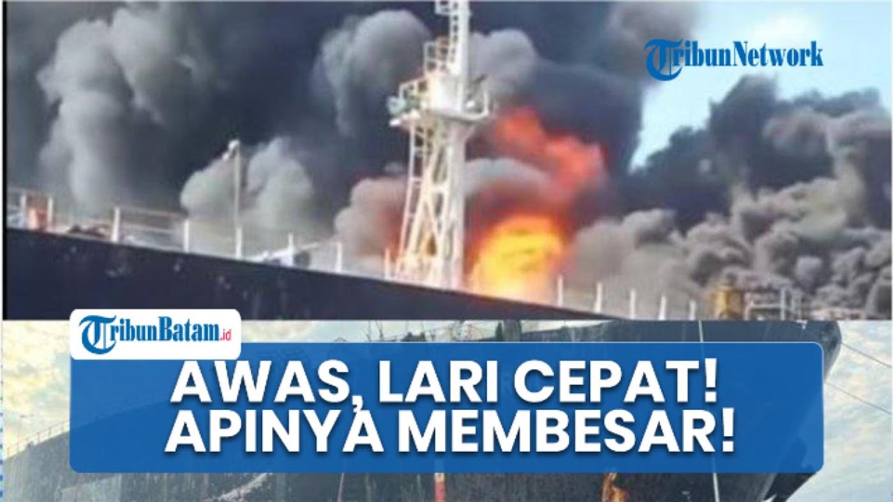 Detik-Detik Pekerja Galangan Kapal di PT ASL Shipyard Batam Menyelamatkan Diri Saat Kapal Terbakar