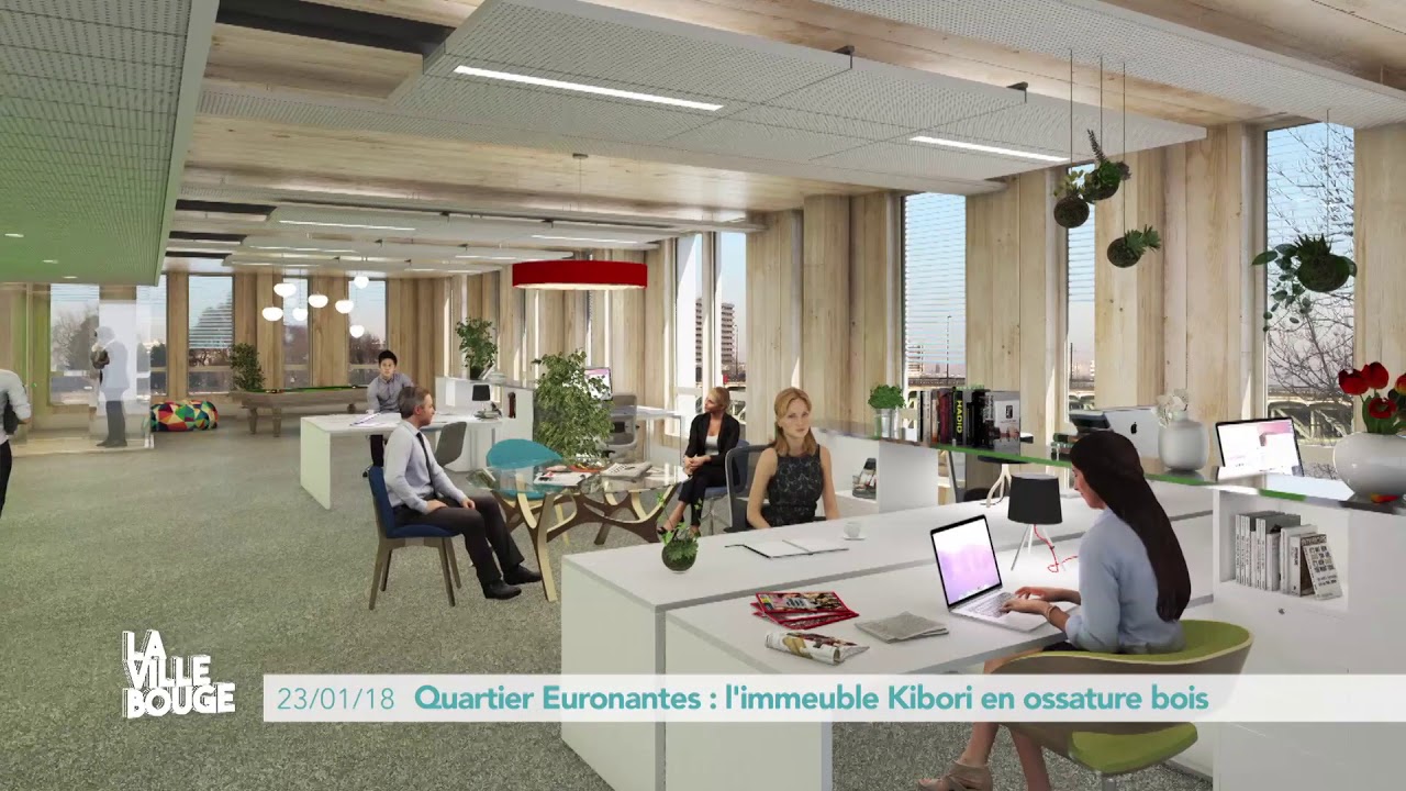 Quartier Euronantes : l'immeuble Kibori en ossature bois